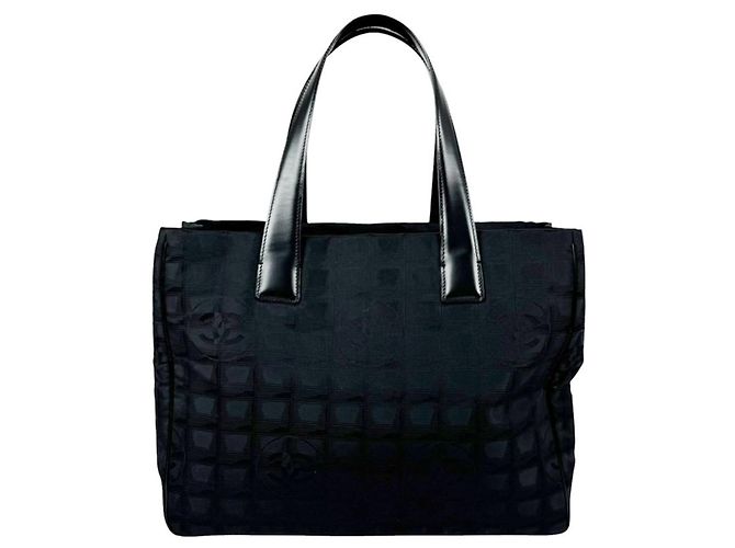 Borsa Tote Chanel in pelle nera - vista 3