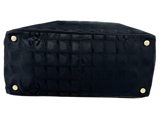 Borsa Tote Chanel in pelle nera - vista 4