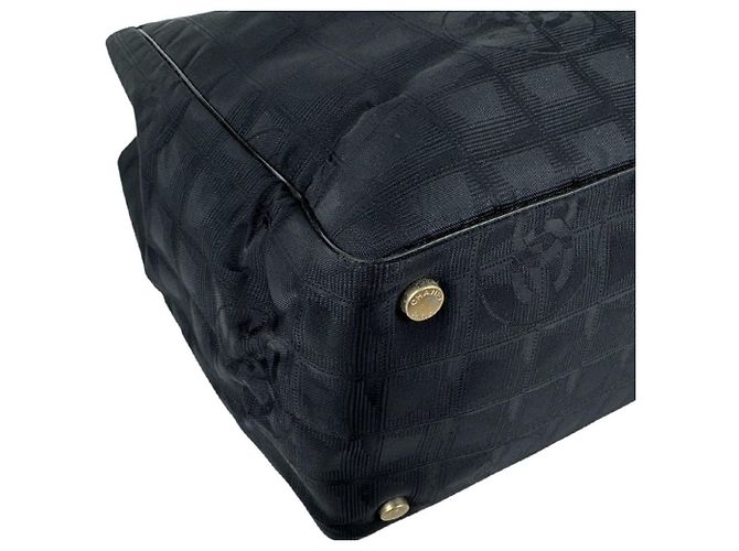 Borsa Tote Chanel in pelle nera - vista 9