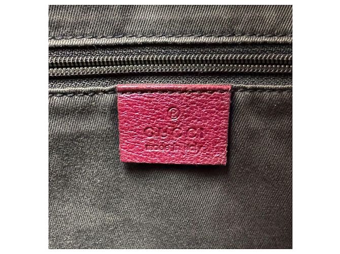 Borsa Tote Gucci marrone e bordeaux - vista 11