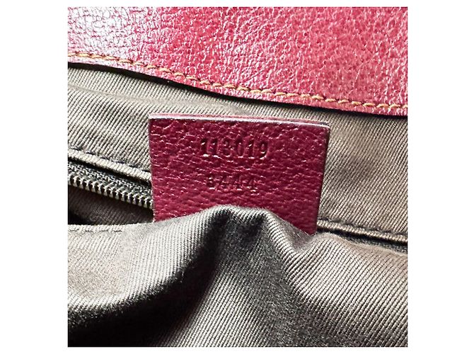 Borsa Tote Gucci marrone e bordeaux - vista 12