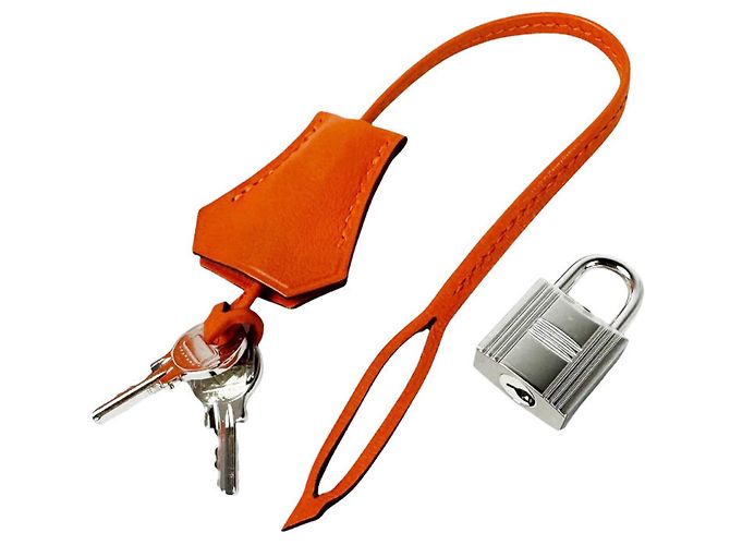 Hermès Bolsa Hermes Birkin 35 em couro Swift Orange - vista 13