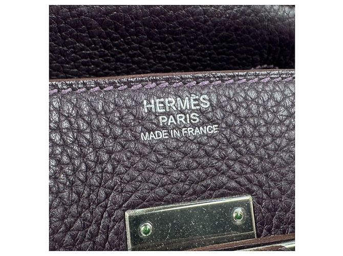 Hermès Borsa Hermes Birkin 30 in Raisin - vista 14