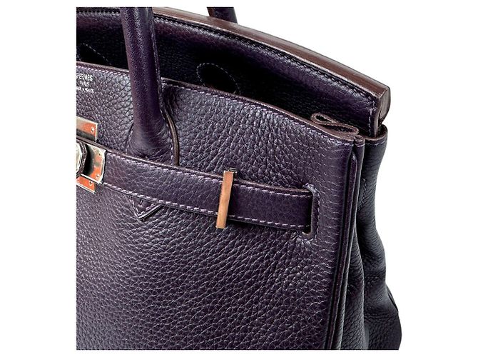 Hermès Borsa Hermes Birkin 30 in Raisin - vista 6