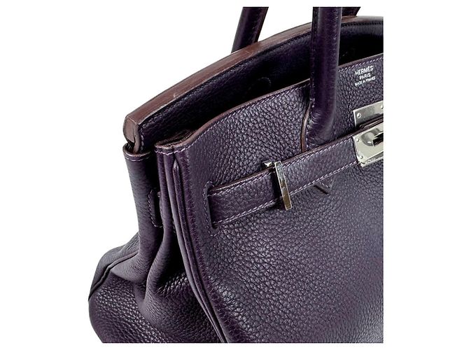 Hermès Borsa Hermes Birkin 30 in Raisin - vista 7