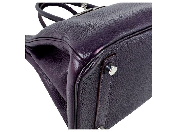 Hermès Borsa Hermes Birkin 30 in Raisin - vista 9