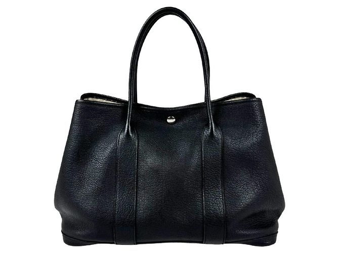 Hermès Borsa Hermes Garden Party PM 36 Negonda Black - vista 3