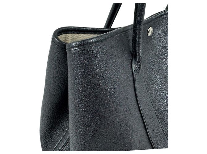 Hermès Borsa Hermes Garden Party PM 36 Negonda Black - vista 7