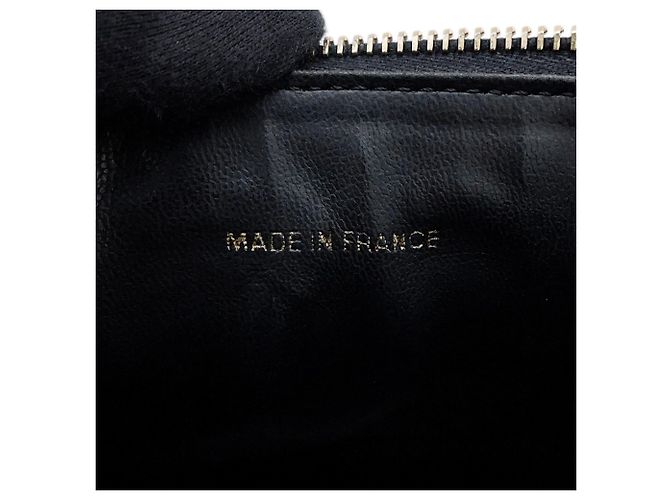 Borsa Vanity Chanel in pelle Caviar nera - vista 14