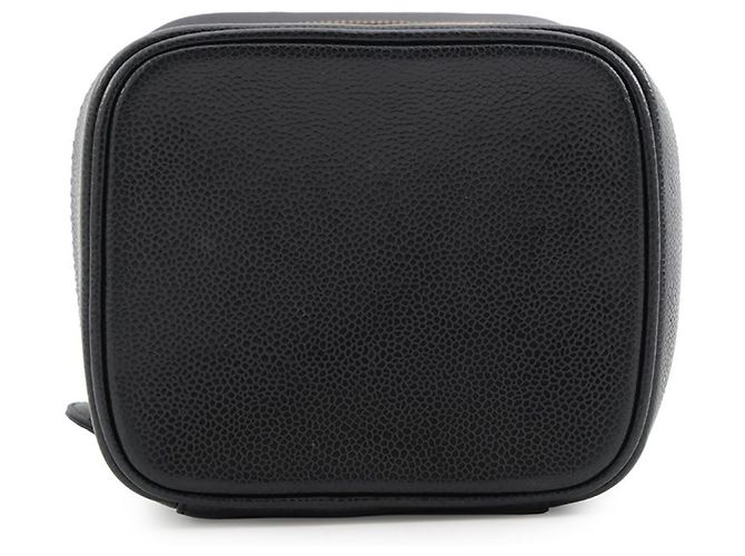 Borsa Vanity Chanel in pelle Caviar nera - vista 3