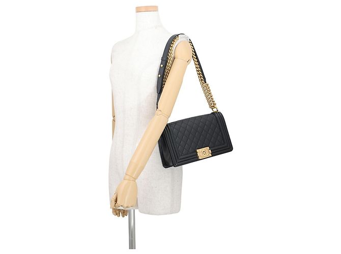 Borsa a tracolla Chanel Boy con catena - vista 4