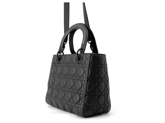 Borsa Christian Dior Lady Cannage Medium Ultra Matte - vista 2