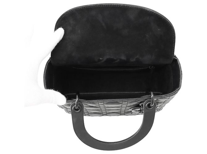 Borsa Christian Dior Lady Cannage Medium Ultra Matte - vista 6