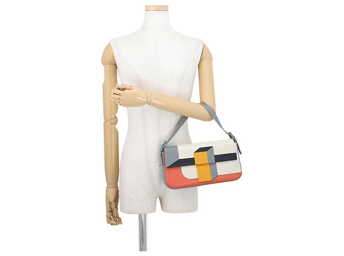 Borsa a mano in pelle color-block Fendi - vista 4