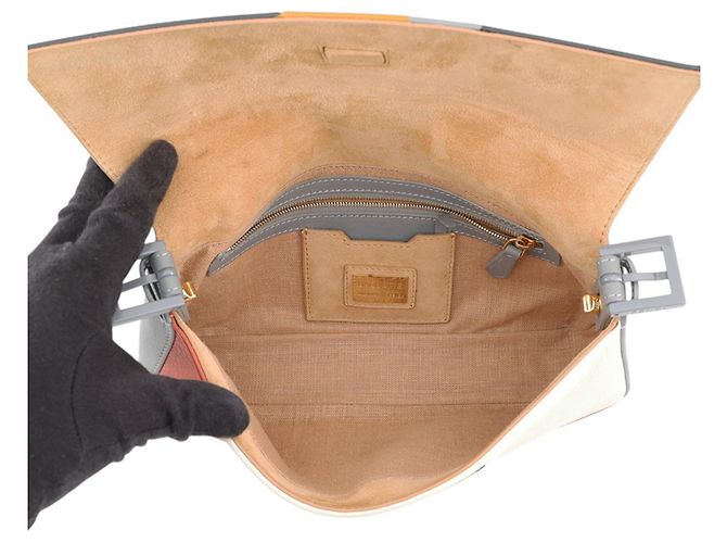 Borsa a mano in pelle color-block Fendi - vista 6