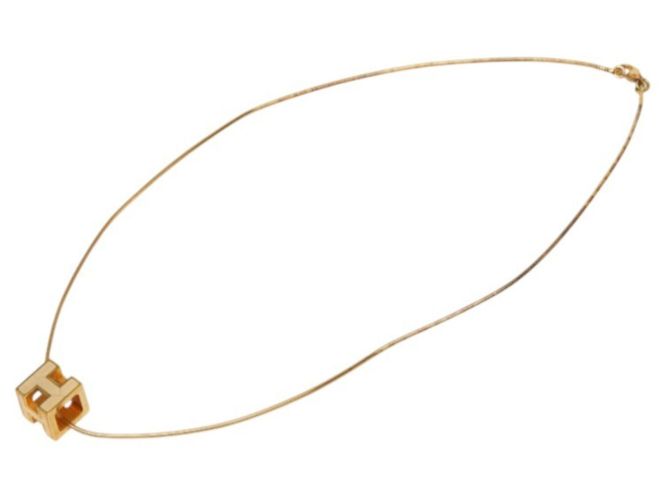 Hermès Colgante para Collar Hermes Cage d'H H-Cube - vista 5