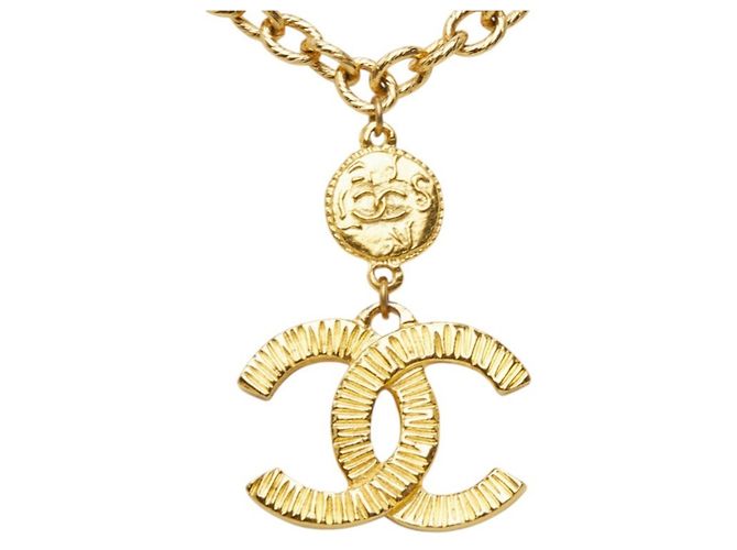 Collana Chanel Coco Mark placcata oro - vista 2