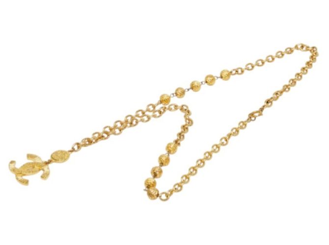 Collana Chanel Coco Mark placcata oro - vista 4