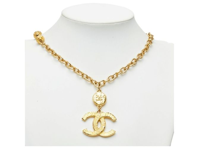 Collana Chanel Coco Mark placcata oro - vista 7