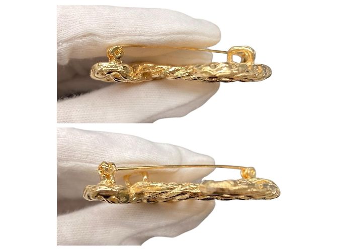 Broche Chanel Coco Mark - Plaqué or - vue 3