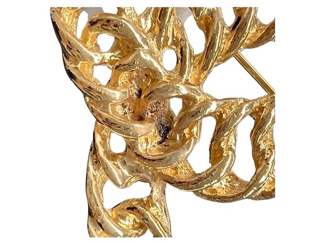 Broche Chanel Coco Mark - Plaqué or - vue 5