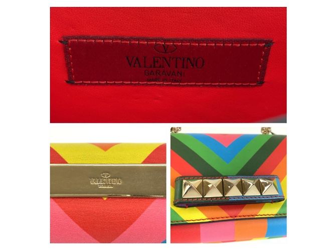 Borsa a tracolla Valentino Rockstud con catena - vista 3