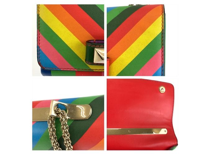 Borsa a tracolla Valentino Rockstud con catena - vista 6