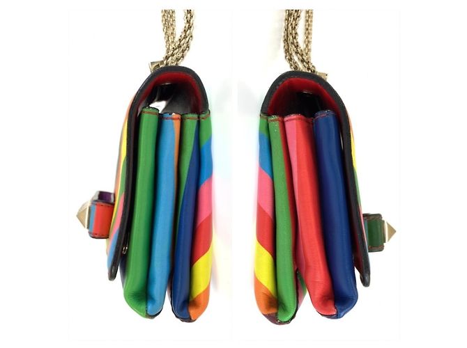 Borsa a tracolla Valentino Rockstud con catena - vista 8