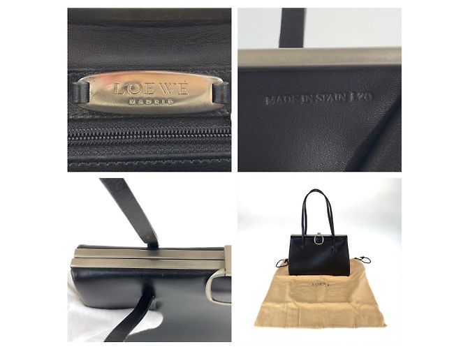 Bolso Tote Loewe de piel negra con monedero - vista 5