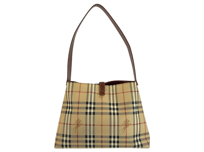 Borsa a tracolla Burberry Shadow Horse Check Pattern - vista 2