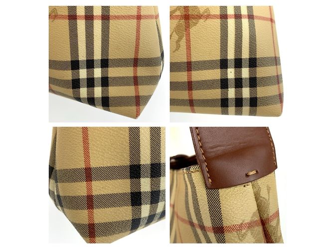 Borsa a tracolla Burberry Shadow Horse Check Pattern - vista 5