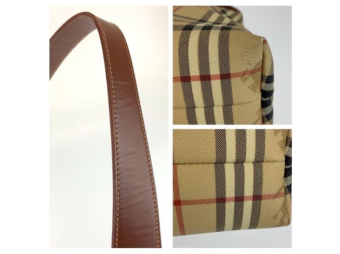 Borsa a tracolla Burberry Shadow Horse Check Pattern - vista 6