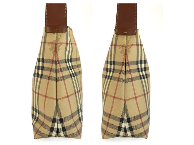 Borsa a tracolla Burberry Shadow Horse Check Pattern - vista 8