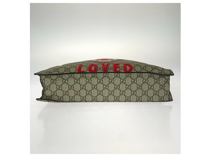 Borsa Tote Gucci GG Supreme Angry Cat - vista 10