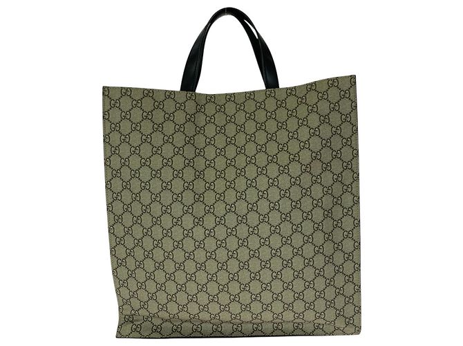 Borsa Tote Gucci GG Supreme Angry Cat - vista 2