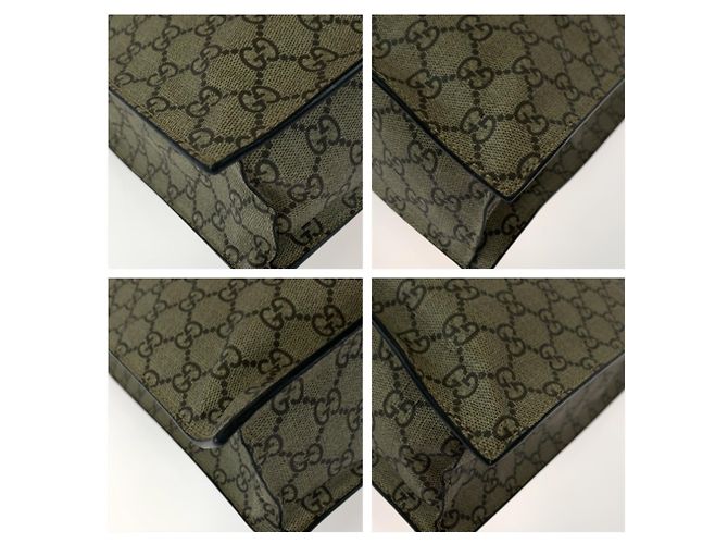 Borsa Tote Gucci GG Supreme Angry Cat - vista 3