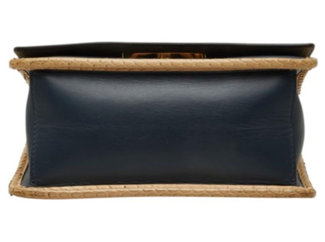 Borsa a tracolla Fendi Mini Kanai F Chain - vista 3
