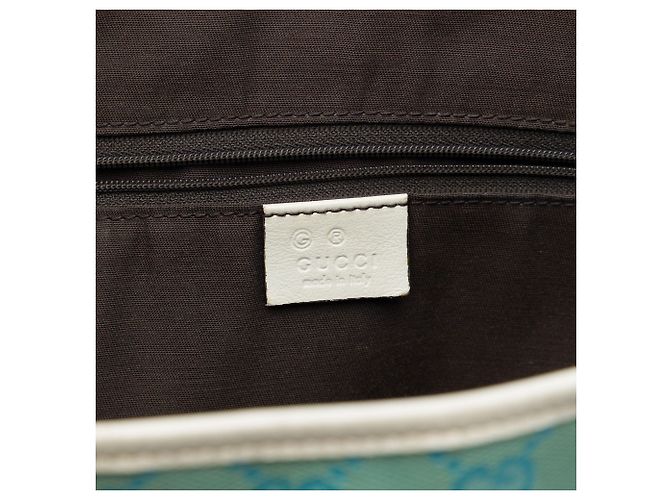 Borsa Tote Gucci in tela GG blu - vista 5