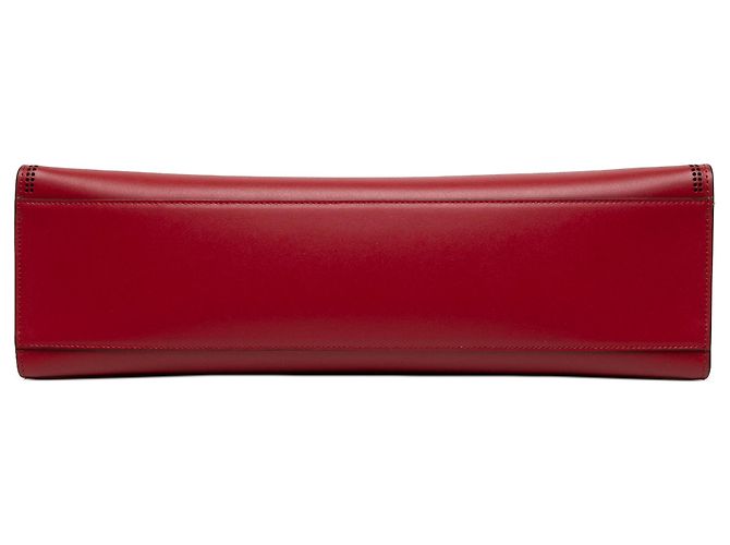 Fendi Runaway Tote aus perforiertem Leder, rot, Medium - Ansicht 3