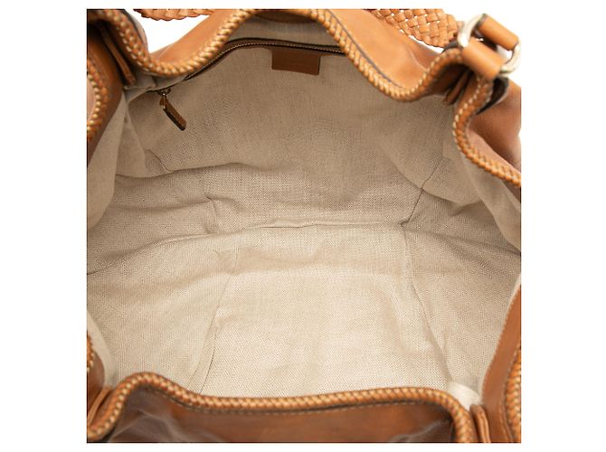 Tote Gucci Marrakech em couro de bezerro marrom - vista 4