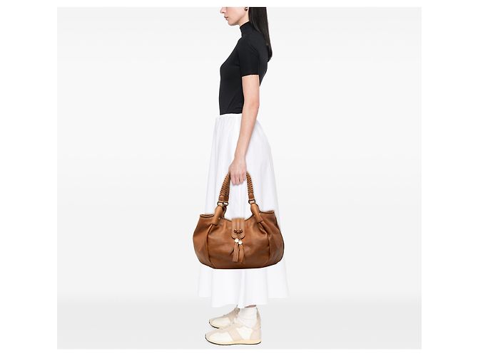 Tote Gucci Marrakech em couro de bezerro marrom - vista 6