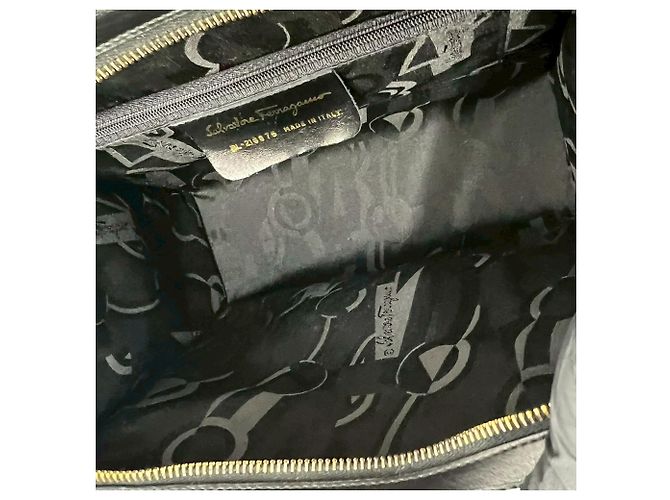 Salvatore Ferragamo Borsa Tote Vara in pelle nera Ferragamo - vista 5