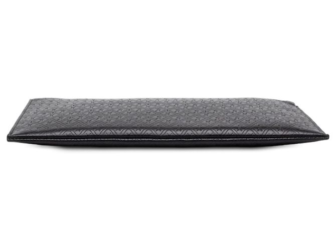 Autre Marque Custodia per tablet Saint Laurent in pelle nera con monogramma allover - vista 3
