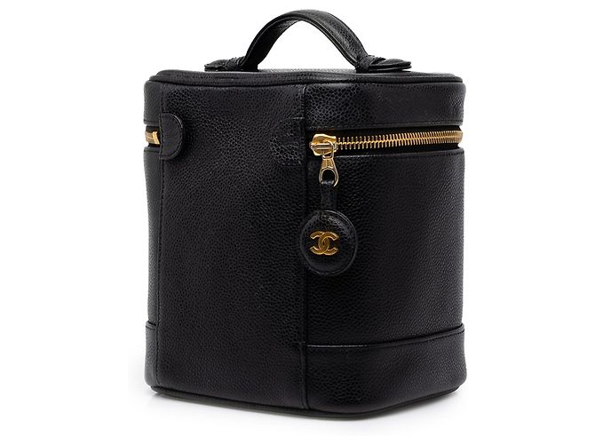 Sac Vanity Chanel Black CC Caviar - vue 2