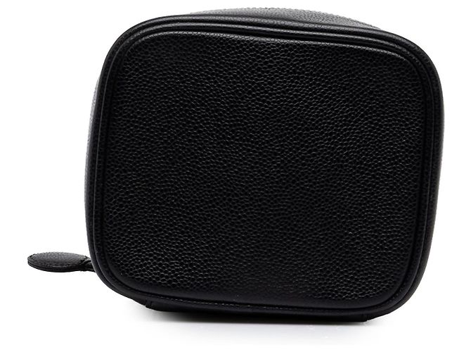 Sac Vanity Chanel Black CC Caviar - vue 3