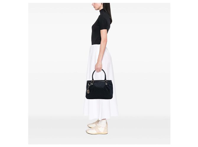 Gucci Black GG Canvas Sukey Tote - Ansicht 6
