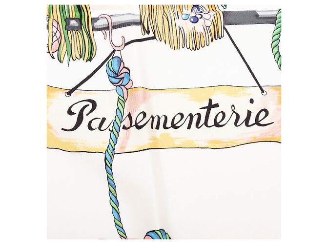 Foulard di seta Hermès White Passementerie 90 - vista 3