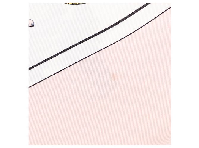 Foulard di seta Hermès White Passementerie 90 - vista 7