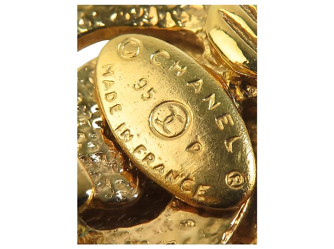 Orecchini a clip Chanel Gold CC placcati in oro Swirl - vista 4