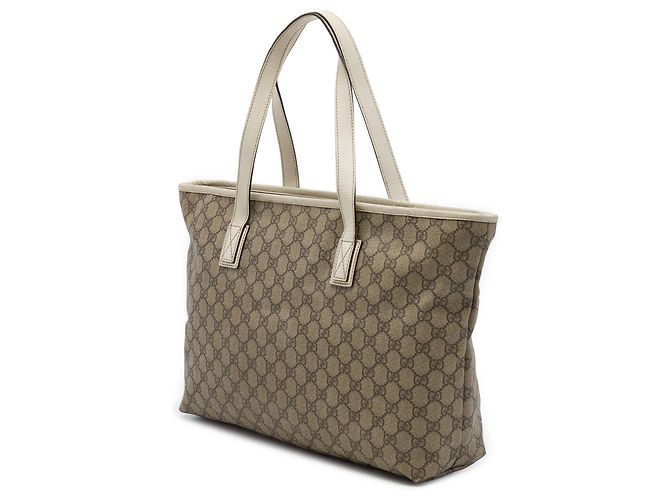 Borsa Tote Gucci Beige Medium GG Supreme - vista 2